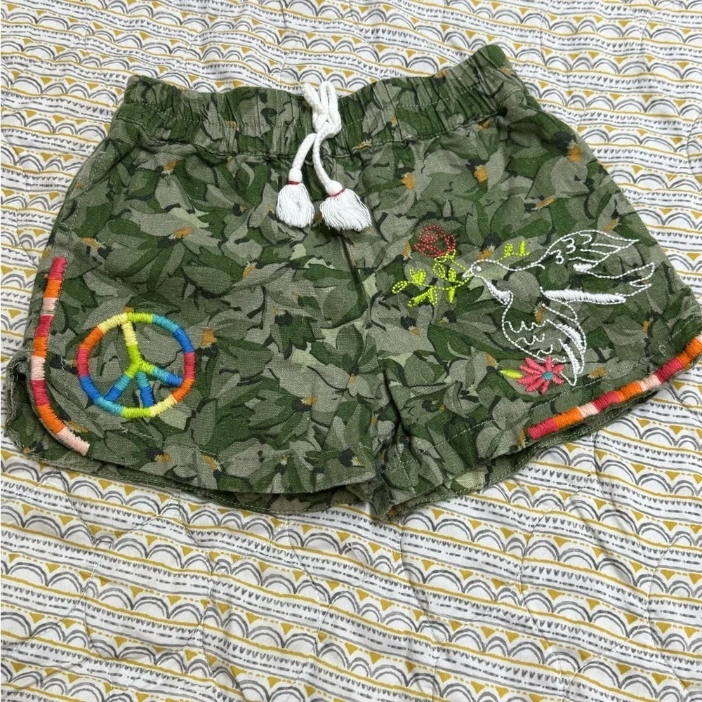 Peek Camouflage Shorts with Embroidery